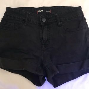 Black Denim Shorts